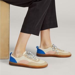 Everlane Beige and Blue Women's Sneakers